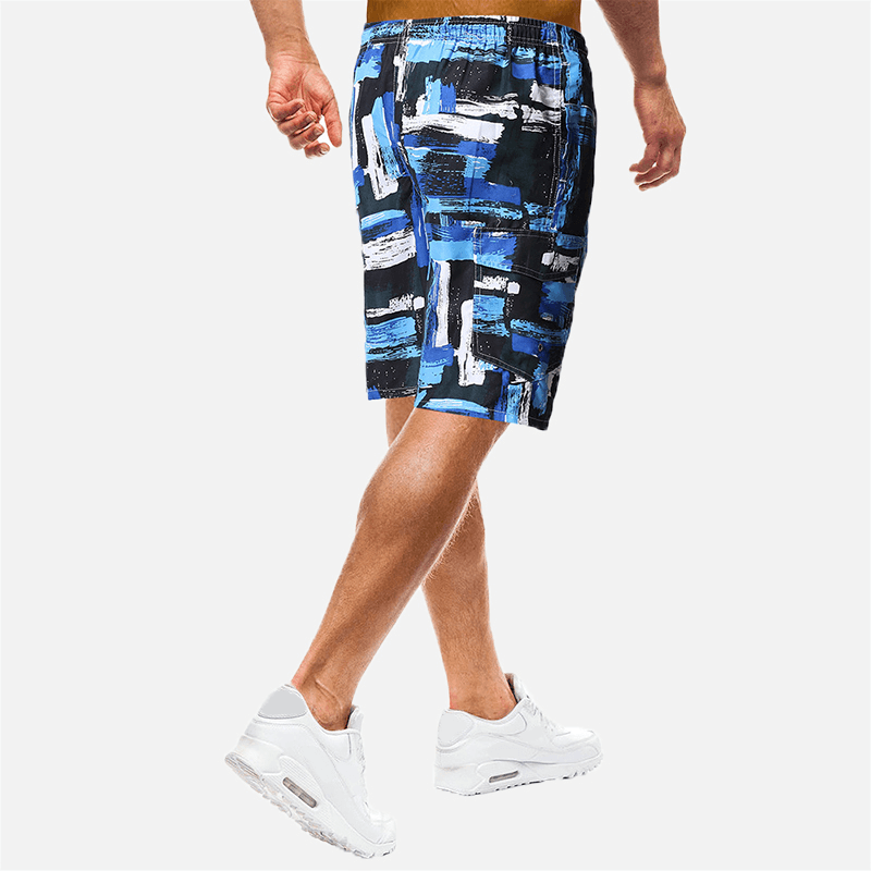 Mens Summer Beach Vacation Loose Printed Board Shorts - MRSLM