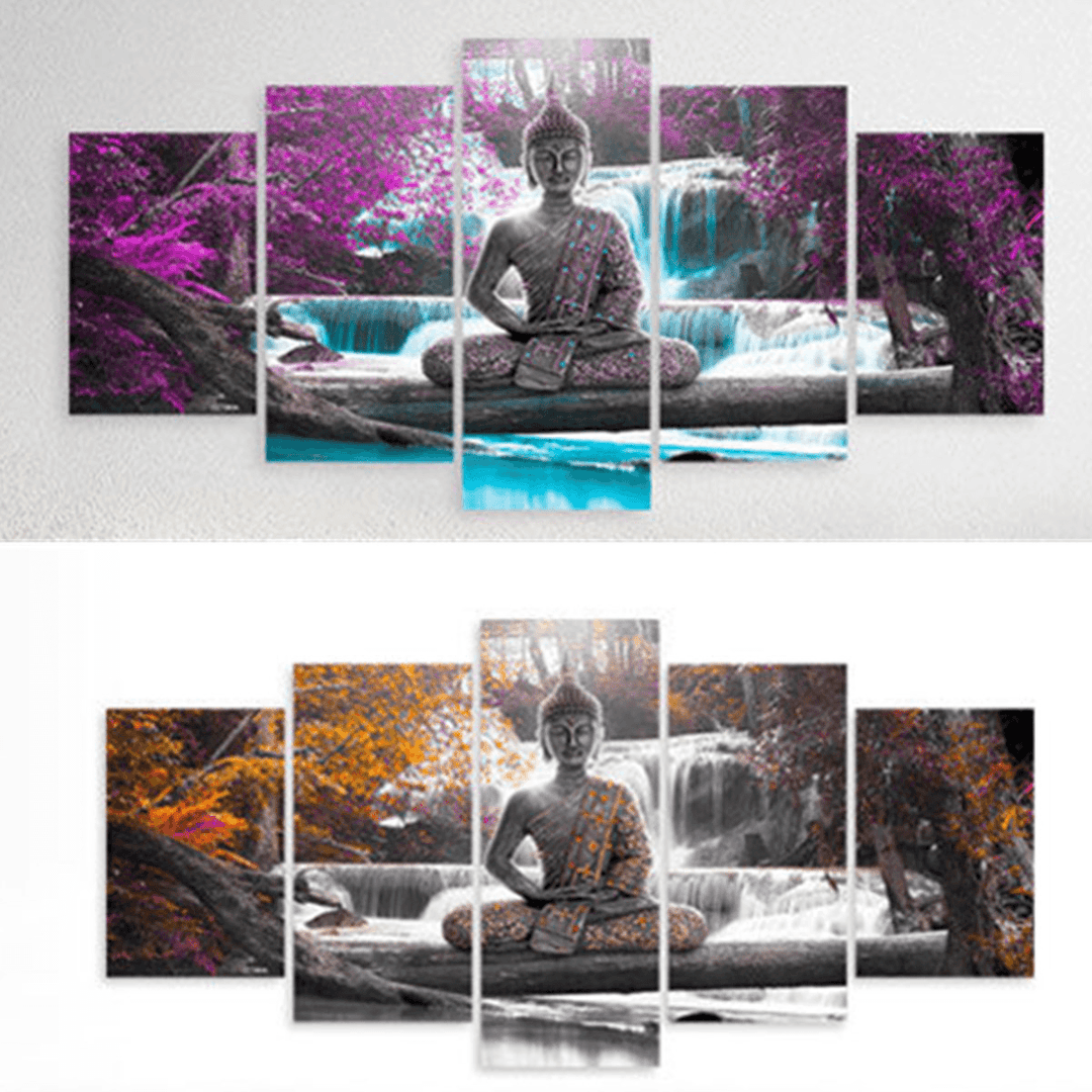 Modern Zen Landscape Painting 5-Piece Canvas Wall Art Print Home Decorations - MRSLM