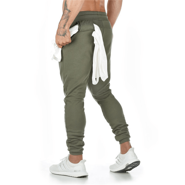 Sports Trousers Men'S Fitness Hanging Towel Trousers Running Training Feet Pants - MRSLM