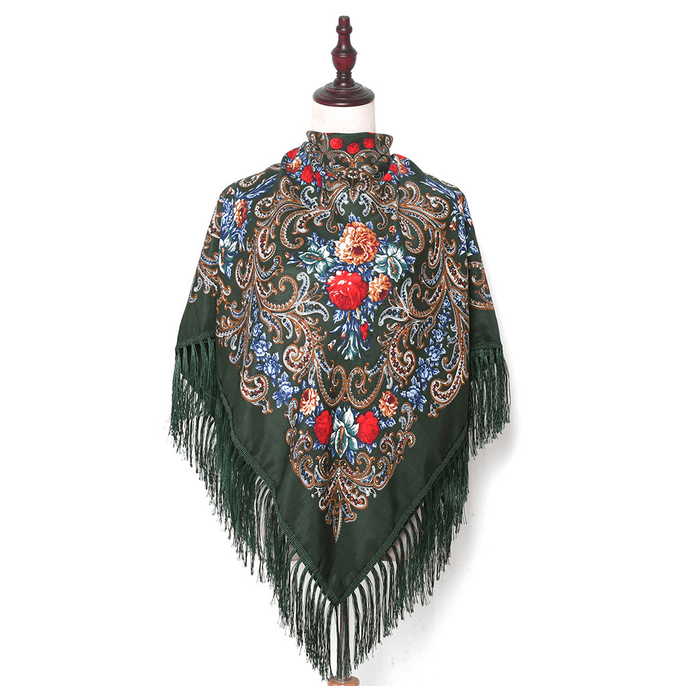 Russian Style Muslim Autumn and Winter Warm Shawl - MRSLM