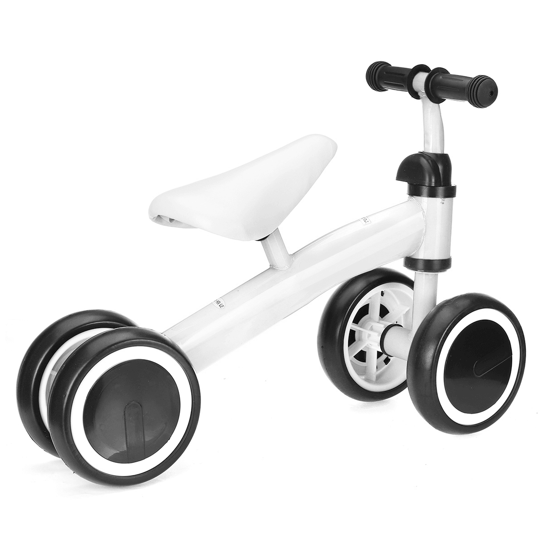 4 Wheels Kids Balance Bike Walker No Pedal Children Learning Walk Scooter for 1-3 Years Old Outdoor Cycling - MRSLM