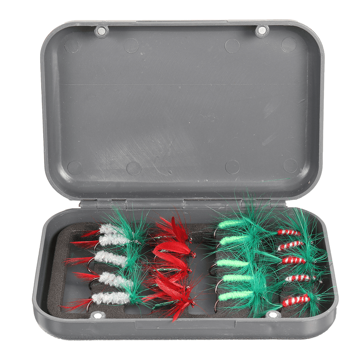 ZANLURE 20 Pcs Fishing Lures Portable Metal Fly Hook Used for Trout Freshwater Saltwater Outdoor Fishing Tackle - MRSLM