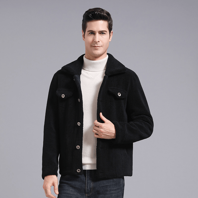 Grain Fleece Men Jacket Autumn and Winter New Style - MRSLM