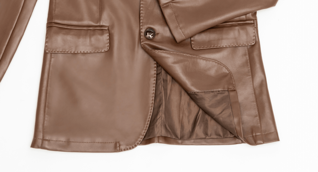 Washed Coat Leather Casual Jacket - MRSLM