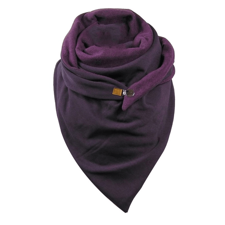 Padded Warm Shawl Printed Bib Scarf - MRSLM