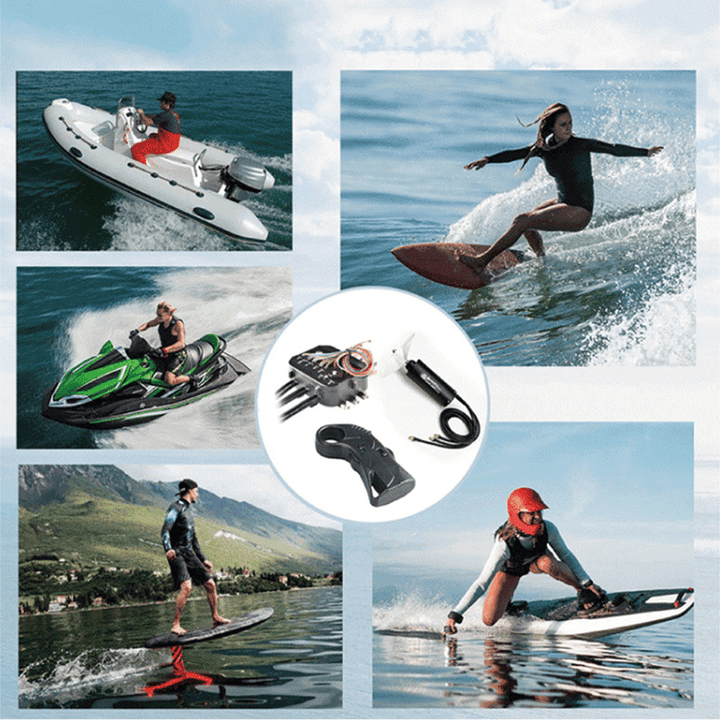 FIRDUO 200A Electronically Controlled ESC Water Ski with Remote Control Motors ESC Sets Surfboard Boat Propeller - MRSLM