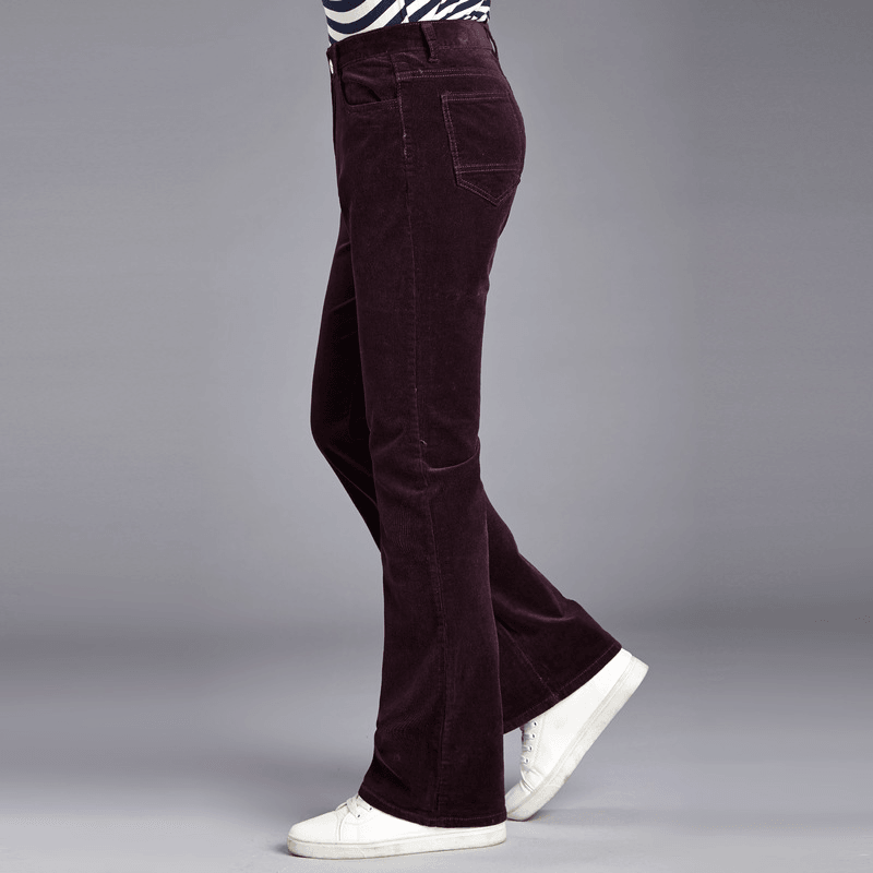 Korean Style Stretch Slim Flared Pants - MRSLM