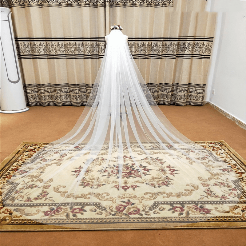Bridal Spring and Summer Wedding Net Yarn Veil - MRSLM