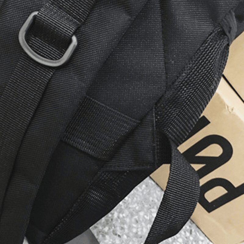 Men Fashion Light Weight Backpack Super Reflective Belt Casual Large Capacity Tooling Student Bag - MRSLM