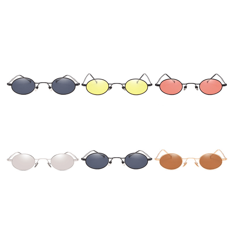 Small round Frame Metal Sunglasses - MRSLM