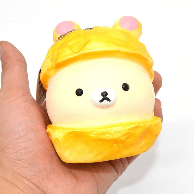 Squishy Bear Macaron Cake 9Cm Slow Rising Soft Collection Gift Decor Toy - MRSLM