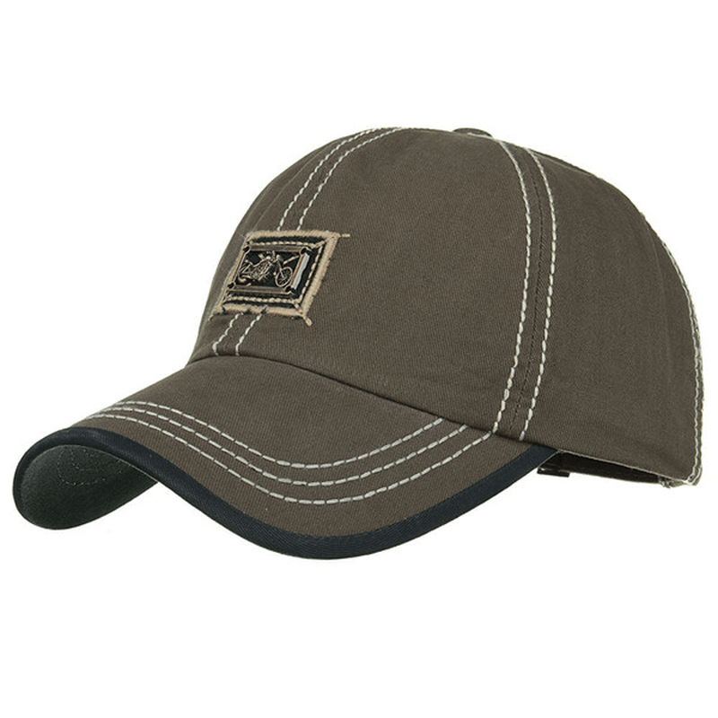 Men Cotton Hat Breathable Peaked Cap Sunshade Baseball Cap - MRSLM
