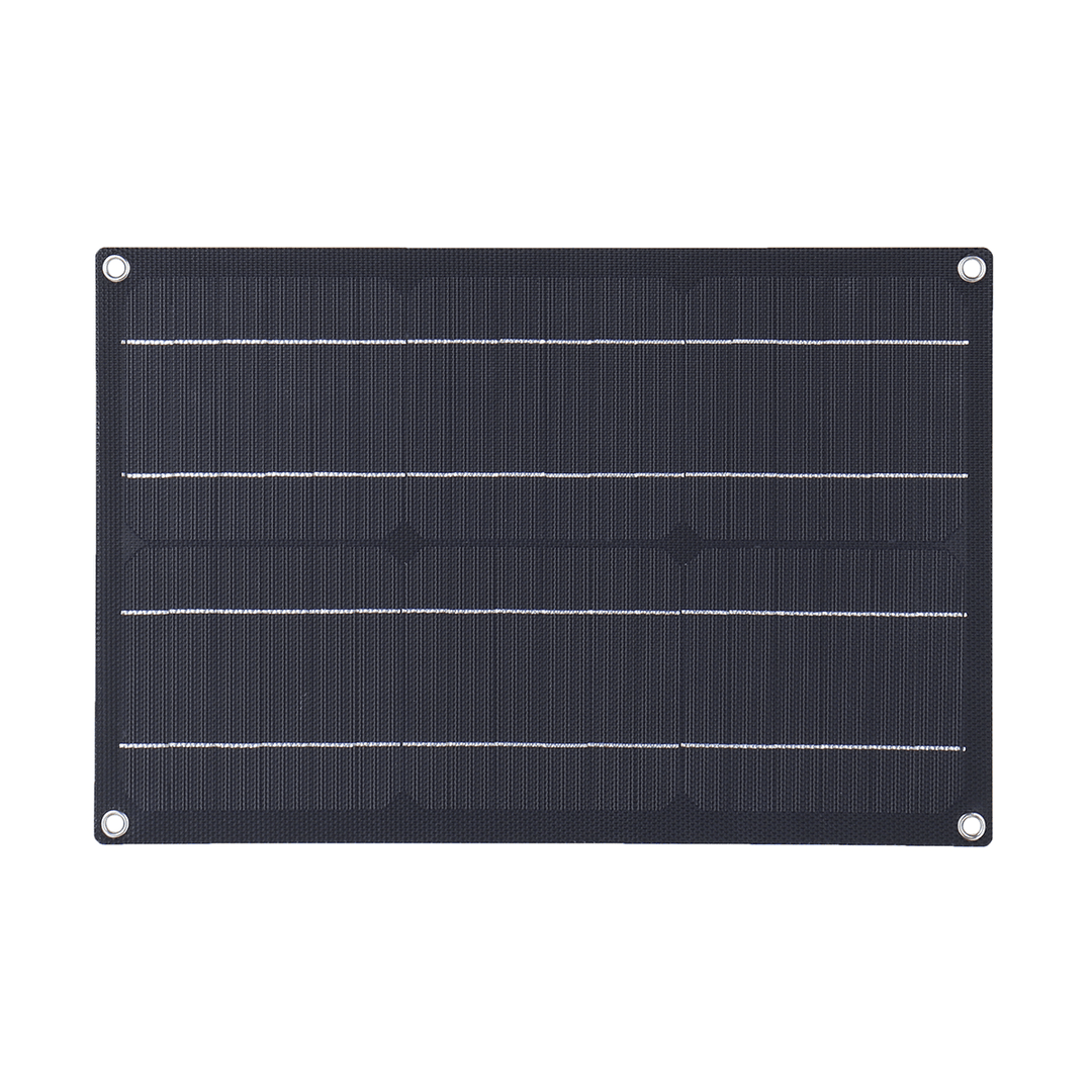 20W ETFE Solar Panel Field Vehicles Emergency Charger with 4 Protective Corners Single USB+DC - MRSLM