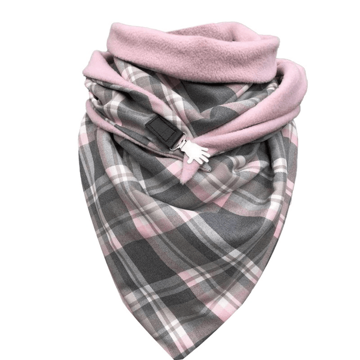 Padded Warm Shawl Printed Bib Scarf - MRSLM