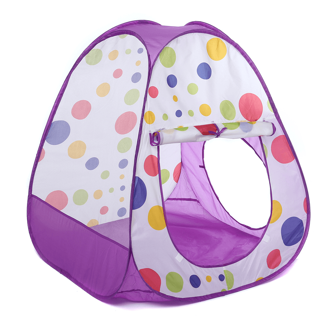 3-In-1 Kids Tent Toddlers Tunnel Cubby Ball Pool Baby Playhouse Toys Children Gift - MRSLM