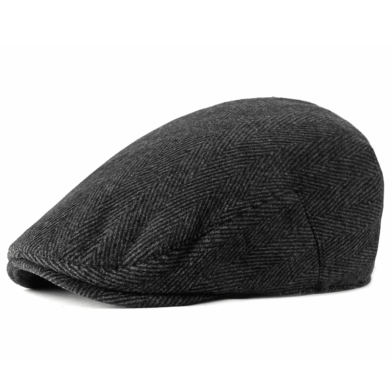 New Style Hat Male British Retro Woolen Beret Casual - MRSLM