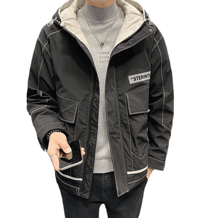 Workwear Jacket Men'S Trend Brand Student Hooded Top - MRSLM