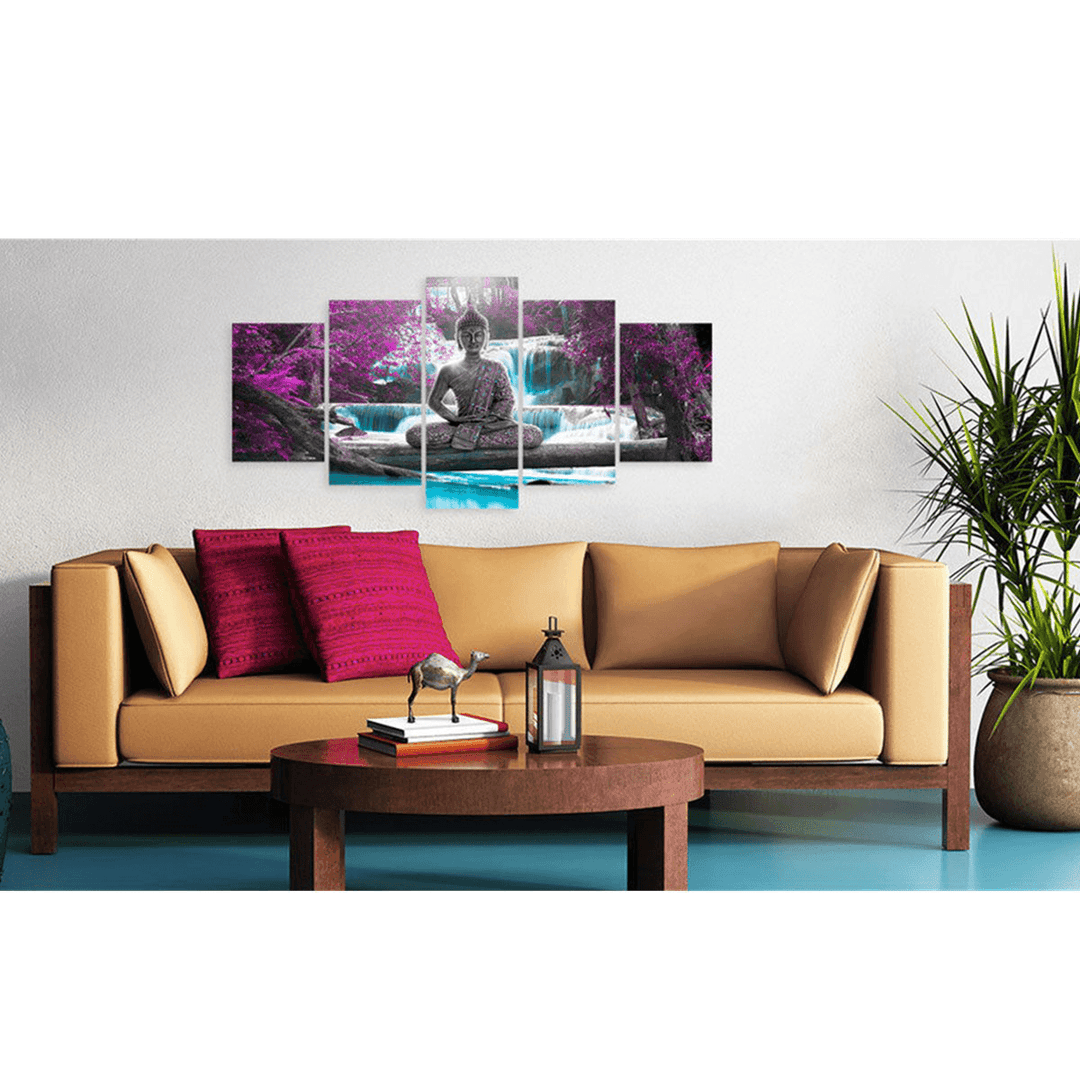 Modern Zen Landscape Painting 5-Piece Canvas Wall Art Print Home Decorations - MRSLM