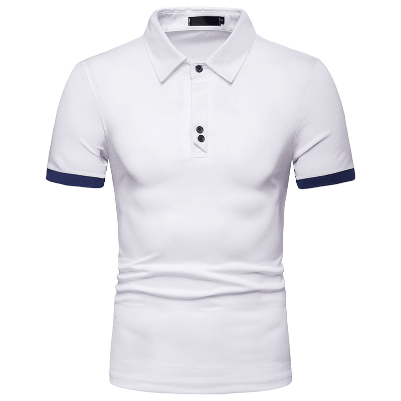 Mens Summer Casual Business Stylish Basic Golf Shirts - MRSLM