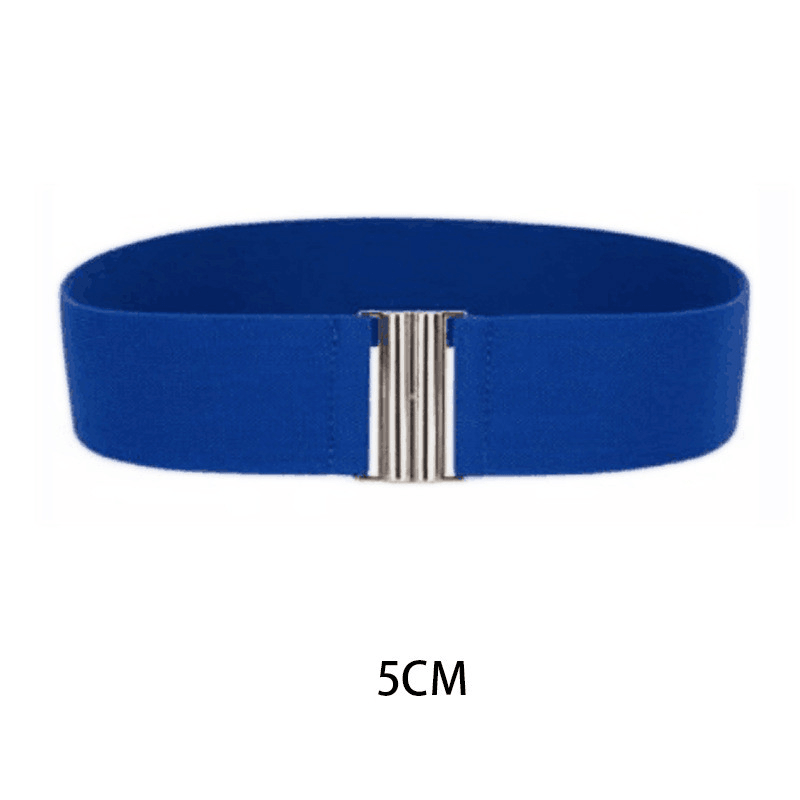 Women'S Elastic Waistband Fashion Elastic Wide Belt - MRSLM