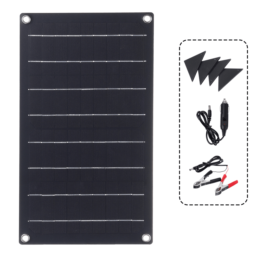 10W ETFE Solar Panel Waterproof Car Emergency Charger with 4 Protective Corners - MRSLM