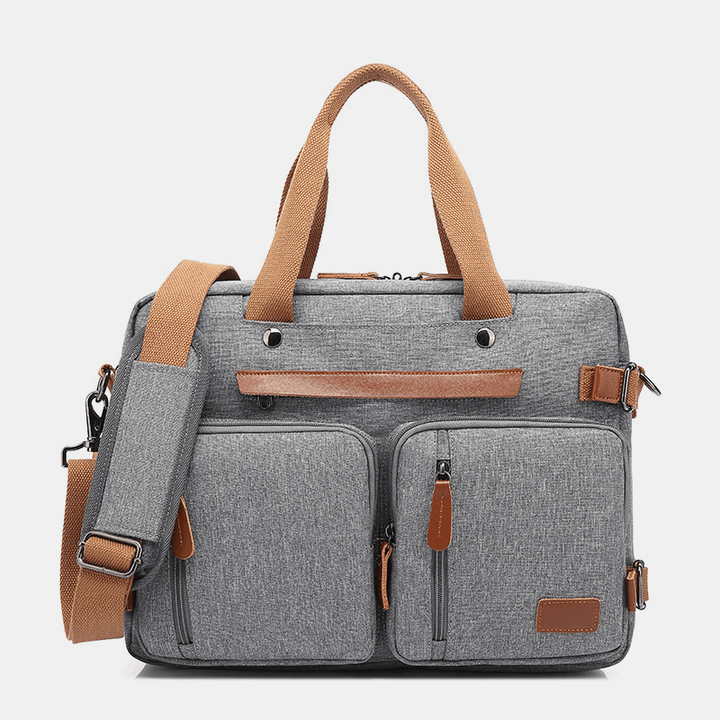 Men Large Capacity Multifunctional Waterproof Backpack Handbag Business Bag - MRSLM
