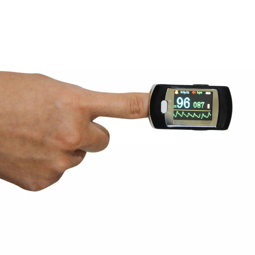 CMS50E Portable Fingertip Pulse Oximeter OLED SPO2 Blood Oxygen Saturation Heart Rate Monitor Saturator USB Connector Alarm - MRSLM