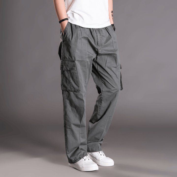 Thin Fat Pants Korean Style Loose Straight Leg - MRSLM