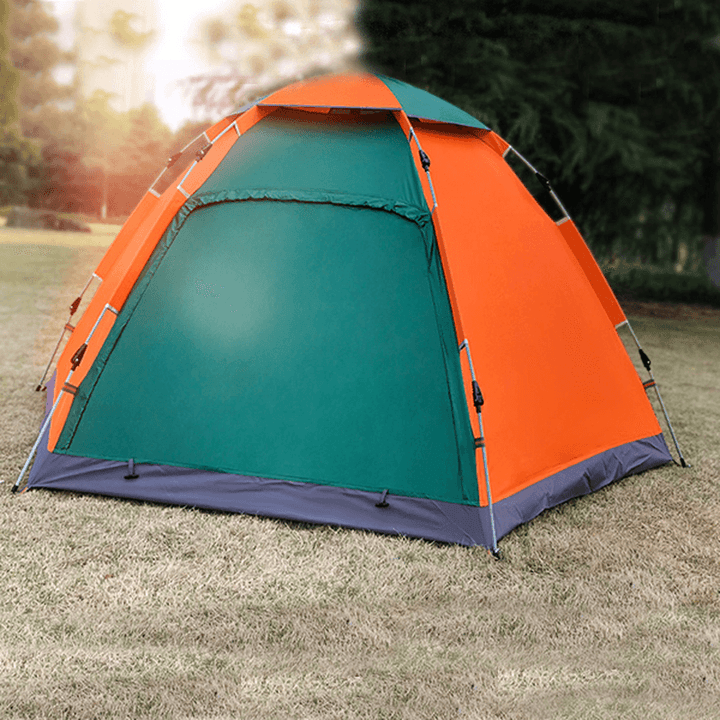 3-4 People Outdoor Camping Tent Automatic Instant Pop up Waterproof Family Large Sunshade Canopy - MRSLM