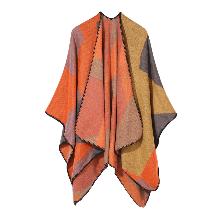 Fashion Street Warmth and Color Matching Cashmere Big Scarf Shawl - MRSLM