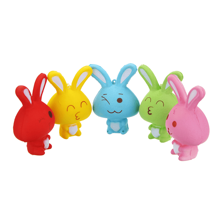 Squishy Rabbit Bunny 8Cm Soft Slow Rising Phone Bag Strap Decor Collection Gift Toy - MRSLM