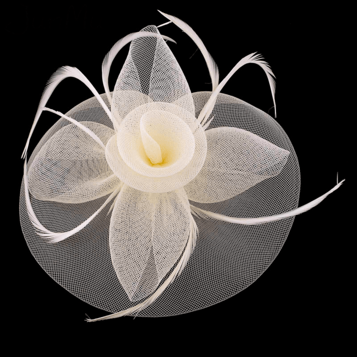 Flower Mesh Hair Accessories Bridal Stage Performance - MRSLM