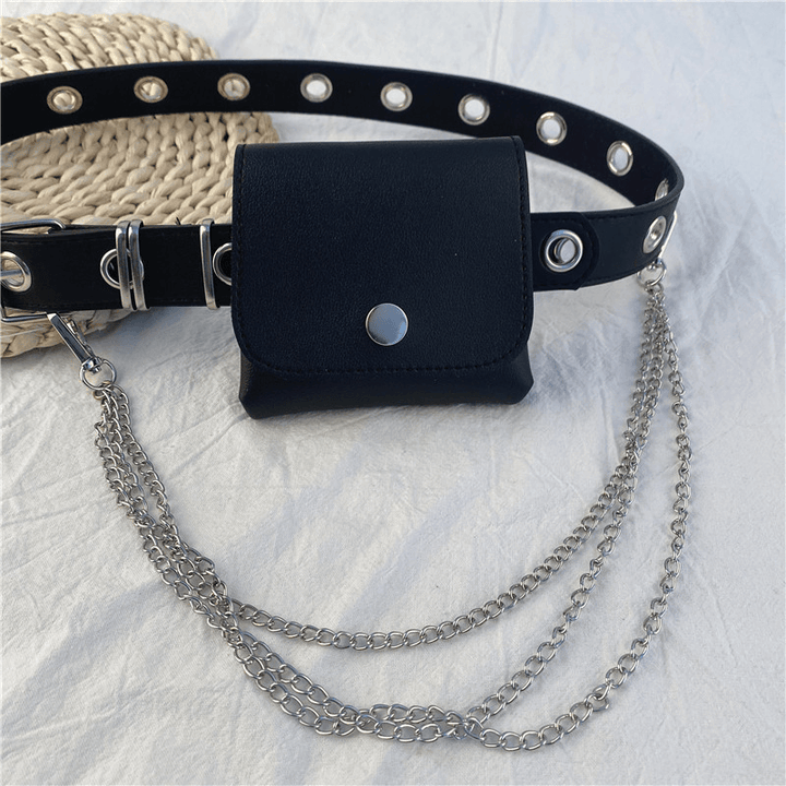 Punk Belt Female Cool Ins Chain Belt Bag Decoration - MRSLM