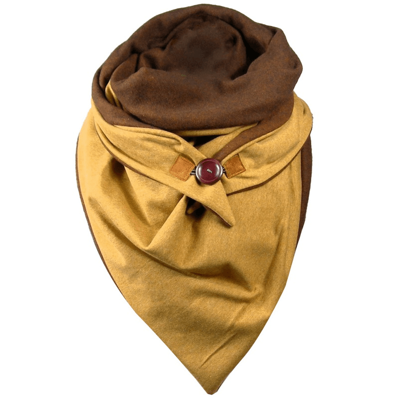 Padded Warm Shawl Printed Bib Scarf - MRSLM