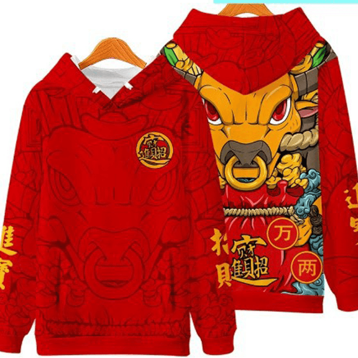 Fashion Thin Pullover Men'S Printed Hooded Sweater - MRSLM