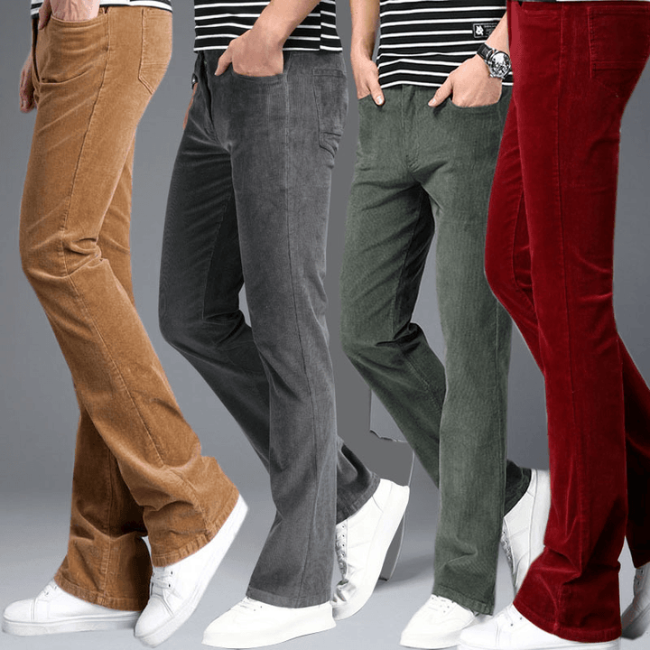 Korean Style Stretch Slim Flared Pants - MRSLM