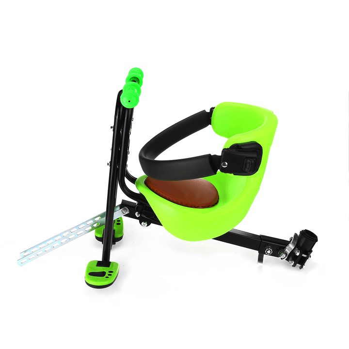 BIKIGHT Bike Baby Seat Safety Kids Saddle Handrail Chair with Foot Pedals Support Back Rest Outdoor Cycling - MRSLM