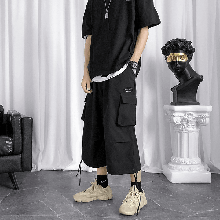 Cropped Pants Men'S Summer Thin Overalls Korean Version - MRSLM