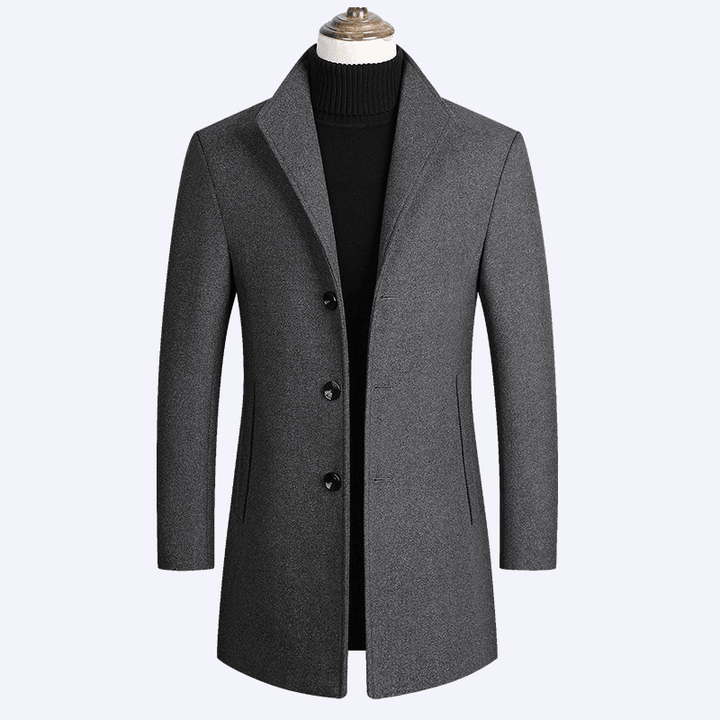 Woolen Coat Men Autumn and Winter Middle-Aged Men - MRSLM