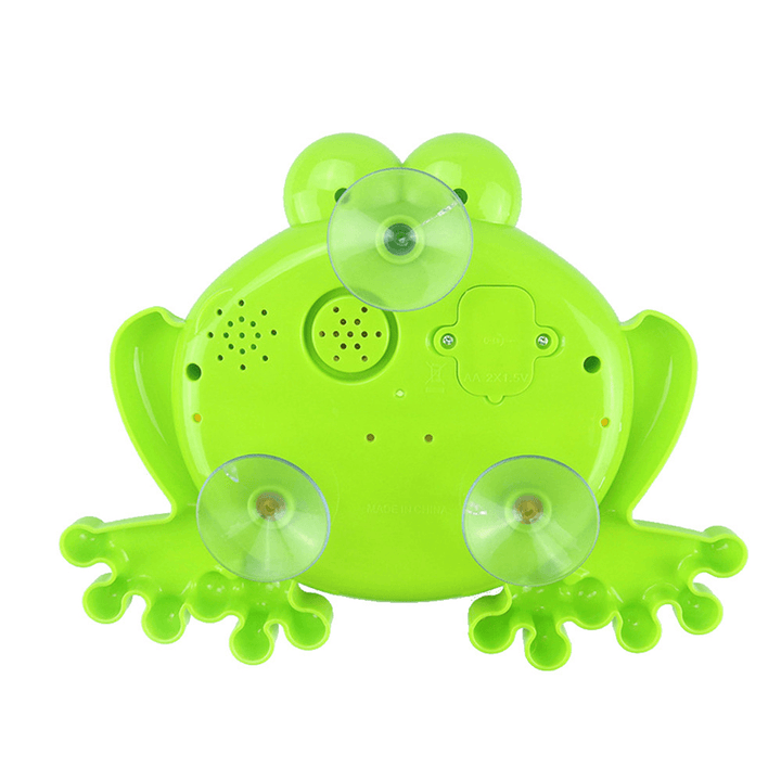 Big Frog Automatic Bubble Blower Music Bubble Maker Baby Bath Toy Bathtub Soap Bubble Machine - MRSLM