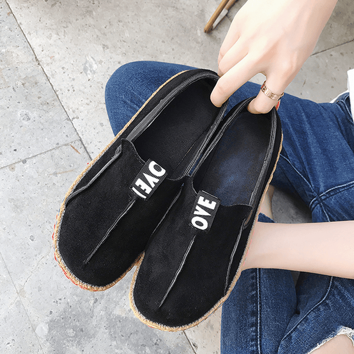 Women Soft Sole Pure Color Flat Loafers - MRSLM