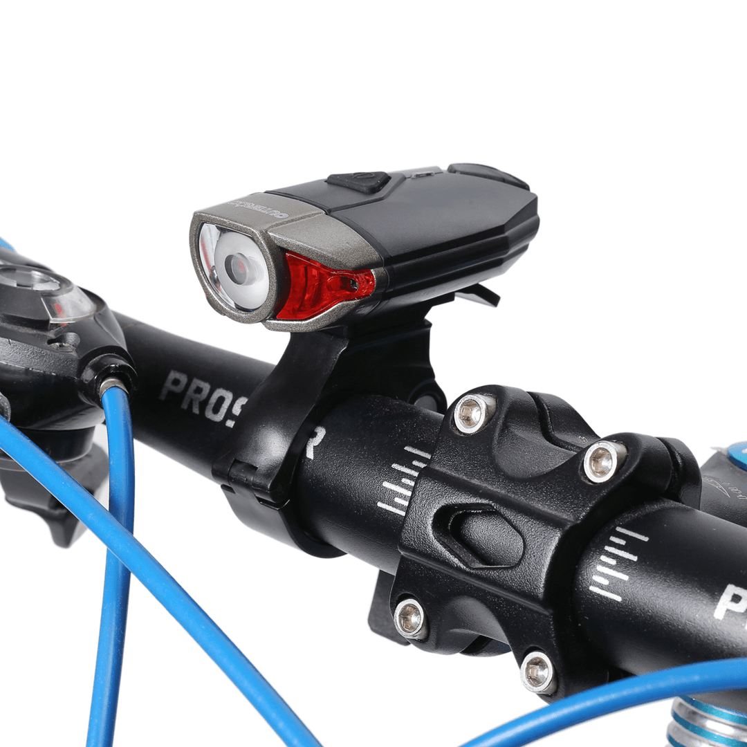 SMD LED Bike Light Set 3 Modes Adjustable Bike Headlamp Tail Rear Lamp USB Rechargeable Waterproof for Road MTB Bike - MRSLM