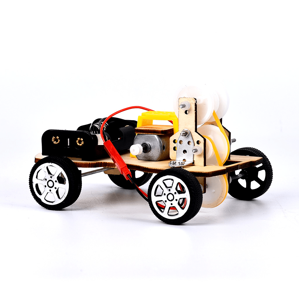 DIY Vehicle Model Model of Vehicle with Speed Change of Belt Wheel Intelligence Building Blocks Toys - MRSLM
