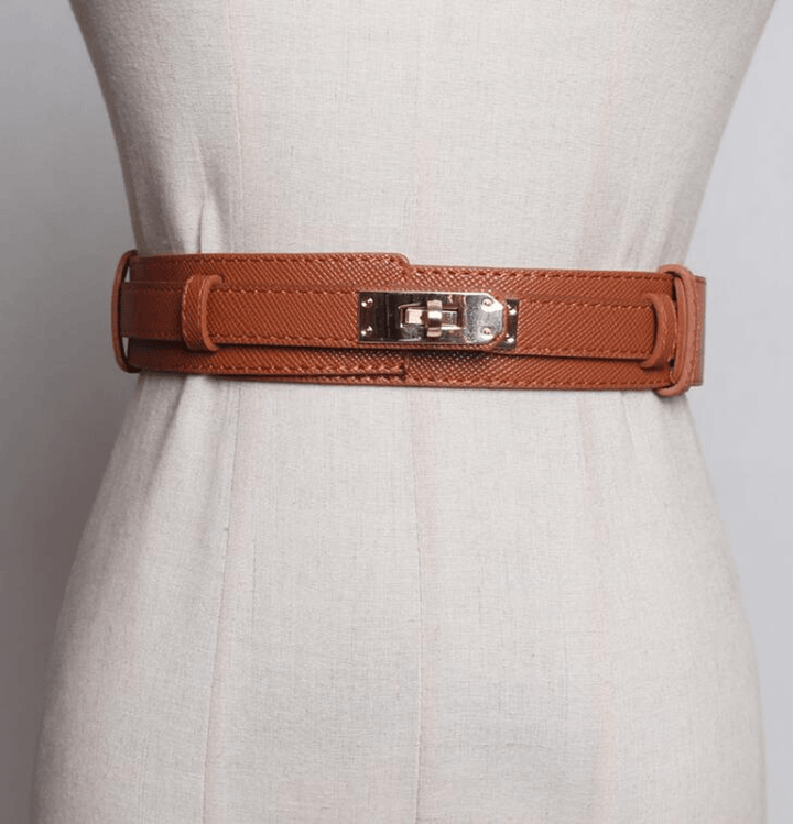 Women'S Belt with Skirt Dress Girdle Decoration Simple and Versatile - MRSLM