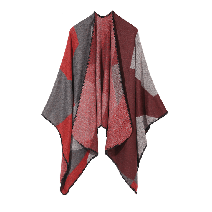 Fashion Street Warmth and Color Matching Cashmere Big Scarf Shawl - MRSLM