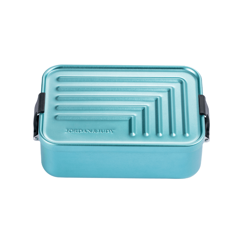 Jordan&Judy 1.4L Aluminum Lunch Box Bento Case Food Meal Container Camping Picnic - MRSLM