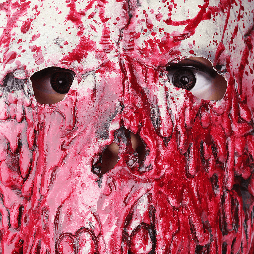 Halloween Mask Bloody Festival Skull Zombie Latex Cosplay Horror Costume Props Mask - MRSLM