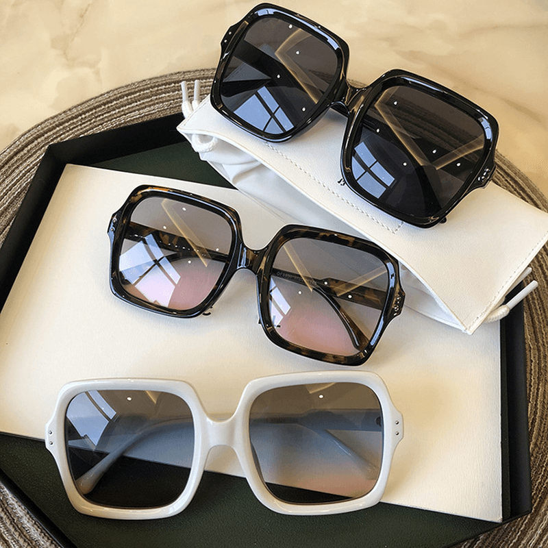 Sunglasses Female Big Face Sunglasses round Face Sunshade - MRSLM