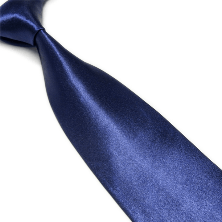 Men'S Imitation Silk Solid Color Wide Tie Knot Wedding Banquet Bright - MRSLM