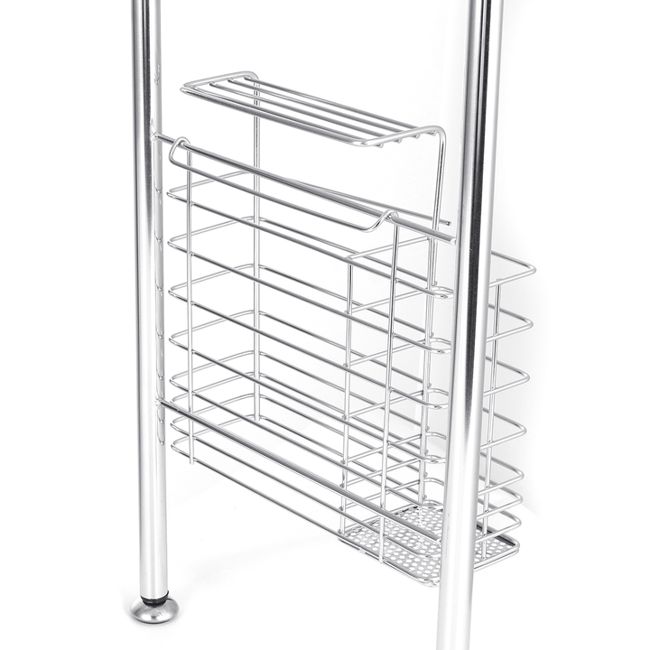 64/74/84Cm Double Layer Stainless Steel Rack Shelf Storage for Kitchen Dishes Arrangement - MRSLM